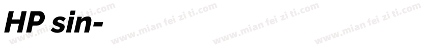 HP sin字体转换